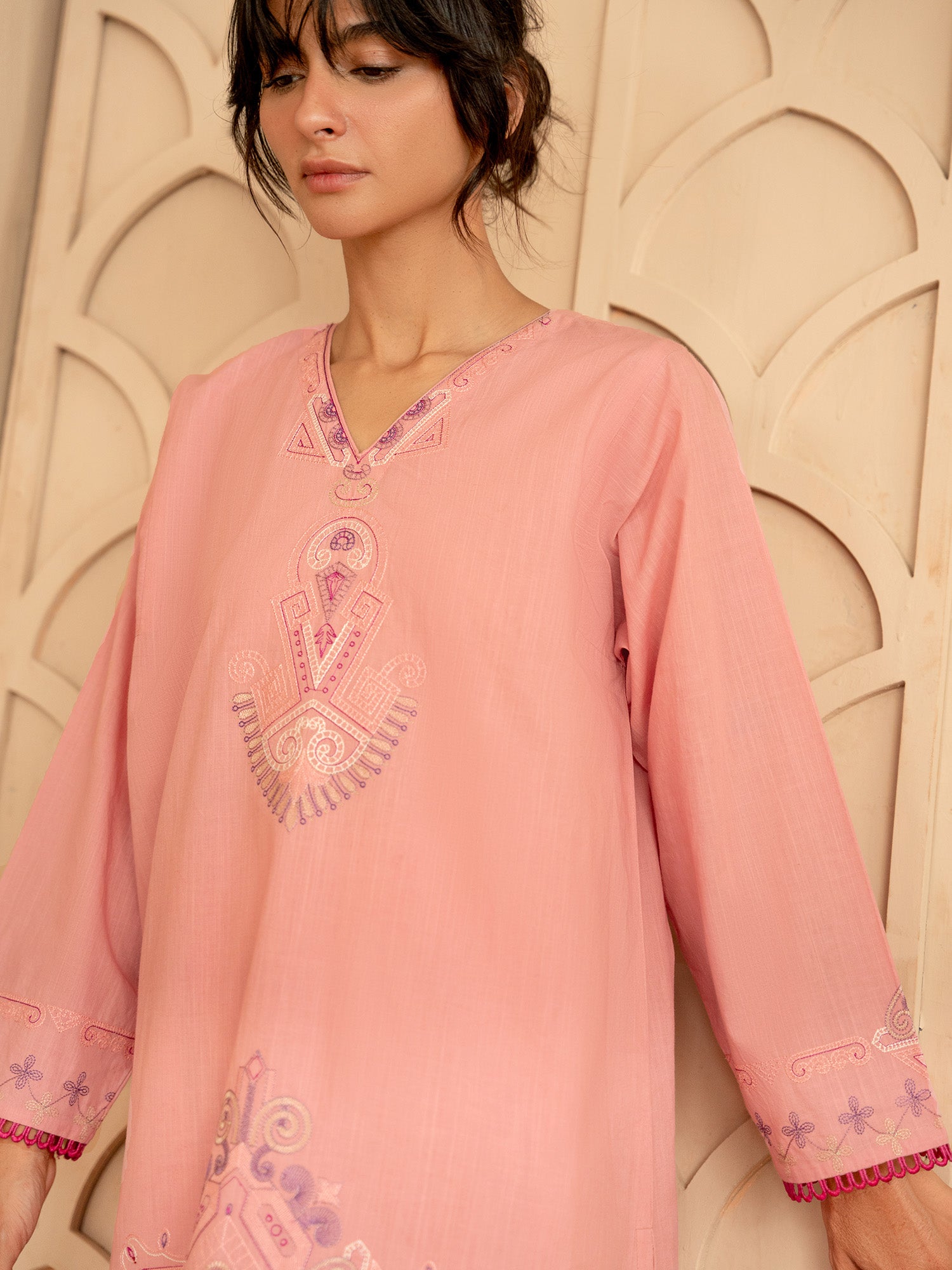 2-Piece Embroidered Set