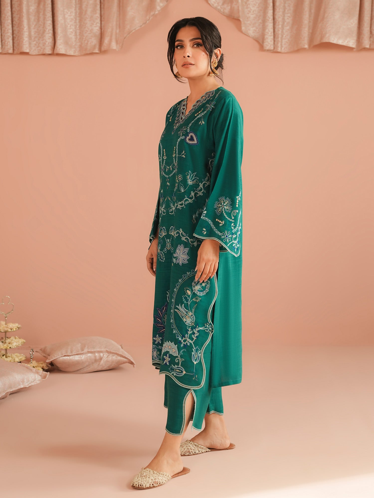 2-Piece Embroidered Set