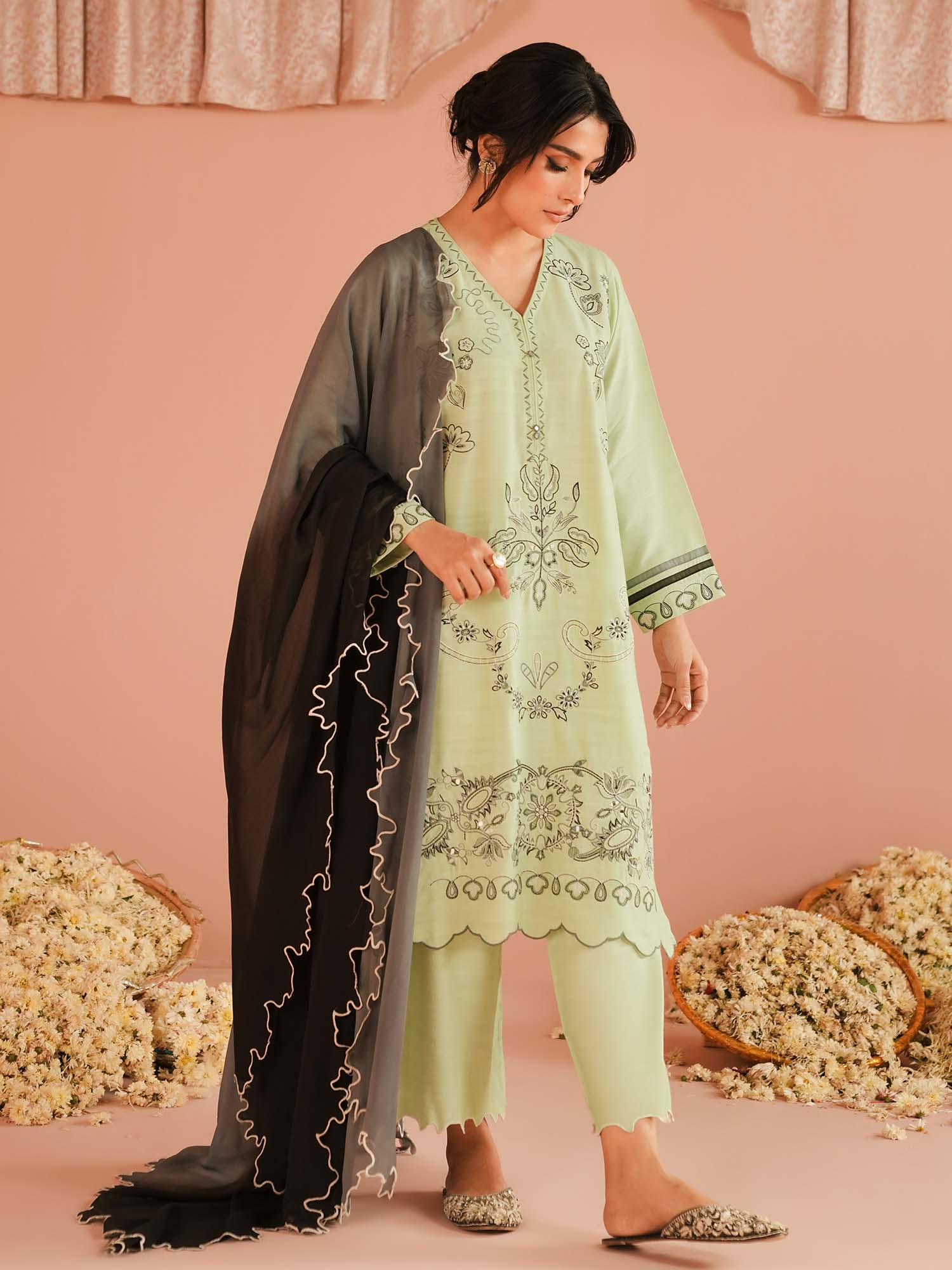 3-Piece Embroidered Set