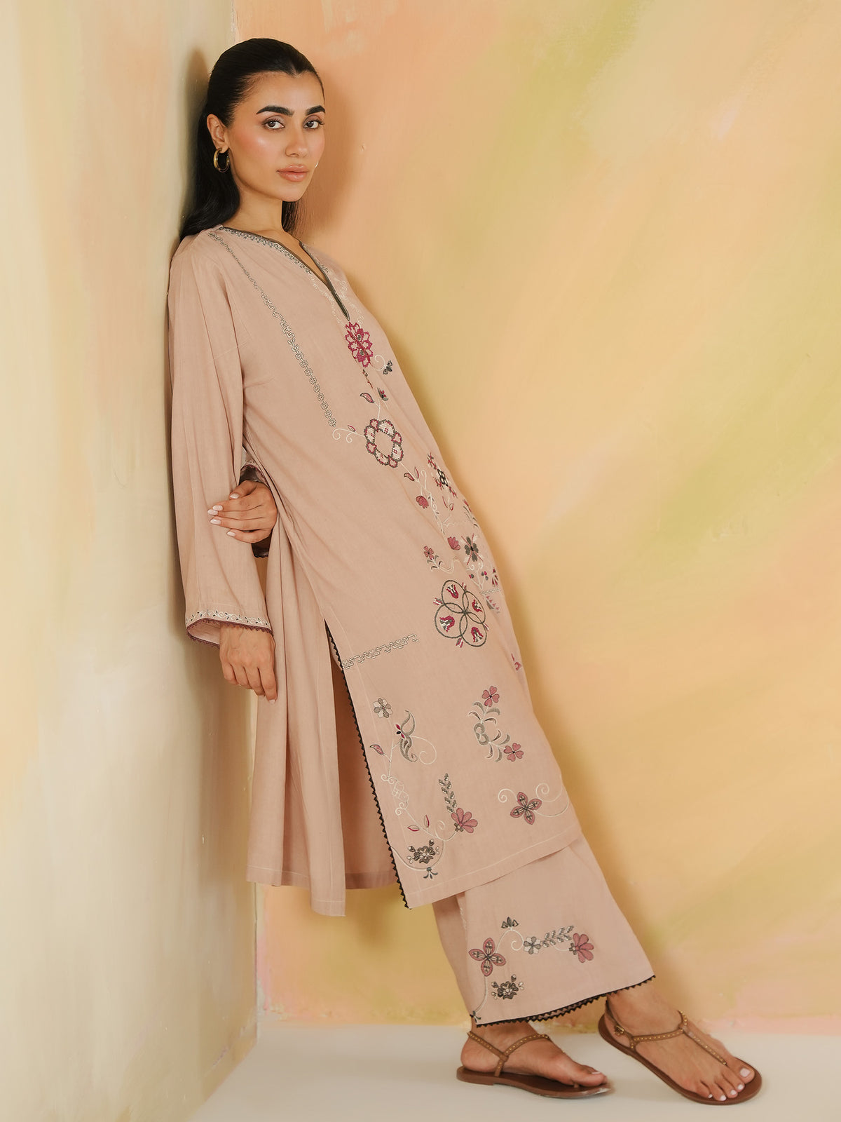 2-Piece Embroidered Set