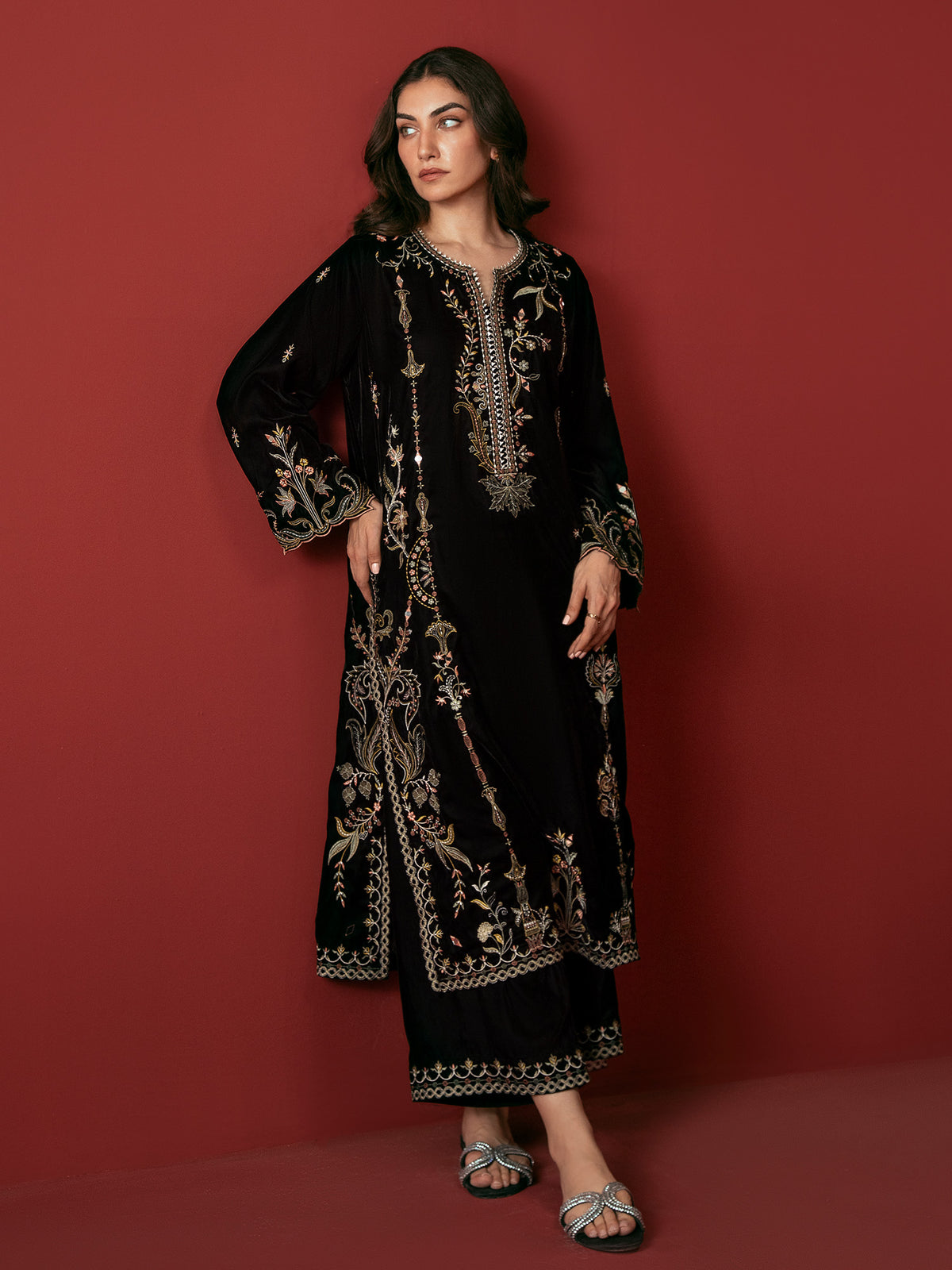 Embroidered Co-ord Set
