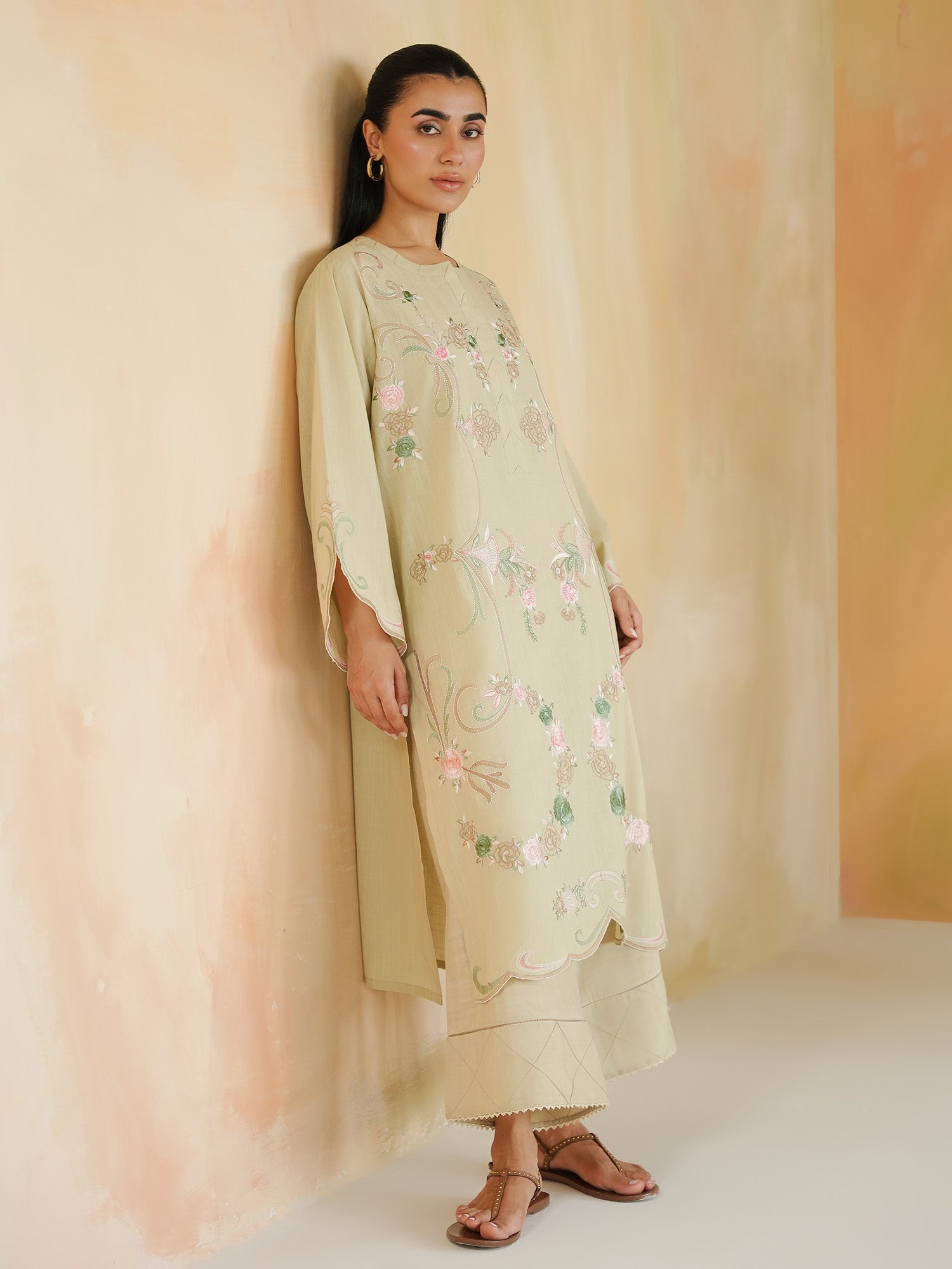 2-Piece Embroidered Set