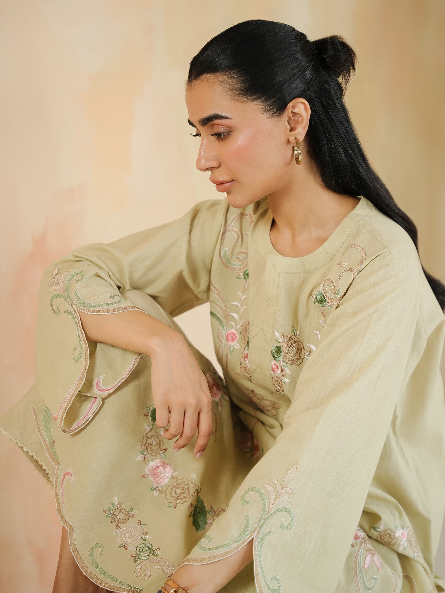 2-Piece Embroidered Set