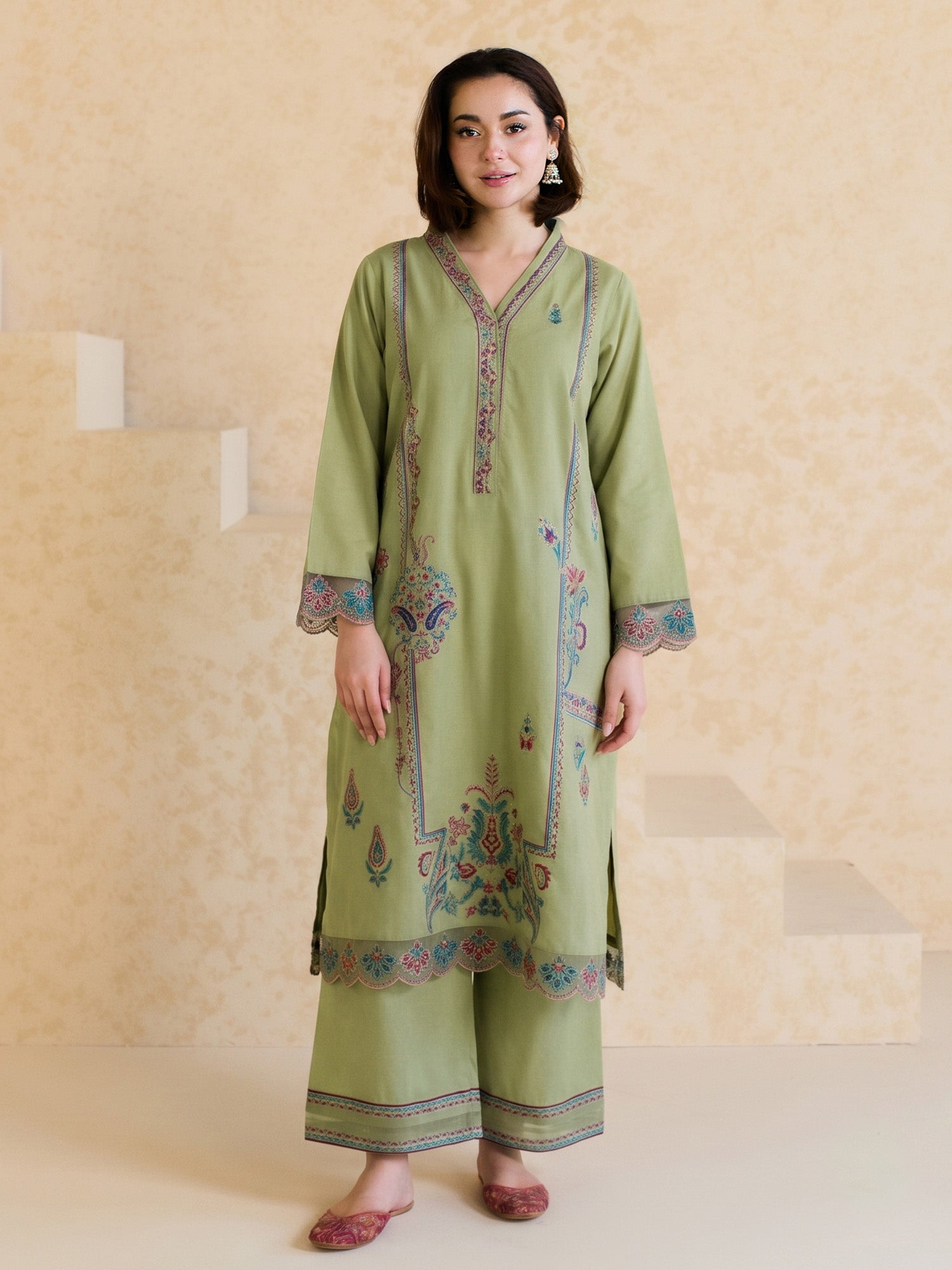 2-Piece Embroidered Set