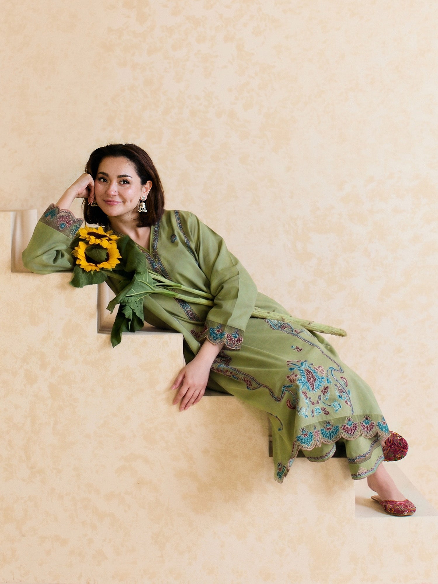 2-Piece Embroidered Set