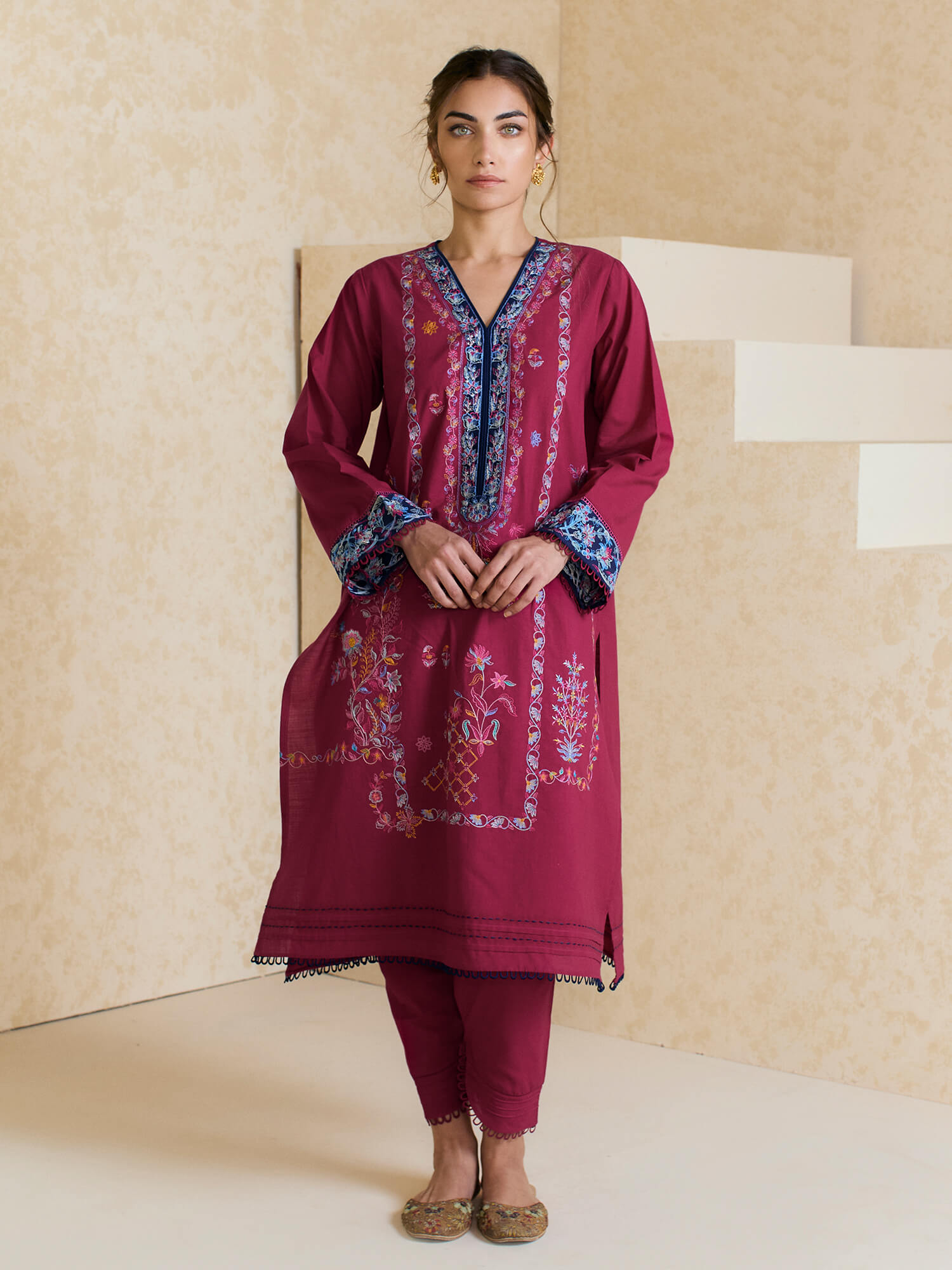 2-Piece Embroidered Set